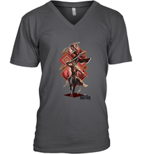 Load image into Gallery viewer, Marvel Black Panther Movie Okoye Nakia Diamond Men's V-Neck
