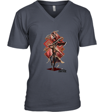 Load image into Gallery viewer, Marvel Black Panther Movie Okoye Nakia Diamond Men's V-Neck
