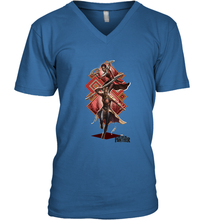 Load image into Gallery viewer, Marvel Black Panther Movie Okoye Nakia Diamond Men's V-Neck
