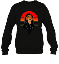 Load image into Gallery viewer, Disney Lion King Retro Scar Striped Portrait Crewneck Sweatshirt
