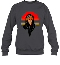 Load image into Gallery viewer, Disney Lion King Retro Scar Striped Portrait Crewneck Sweatshirt
