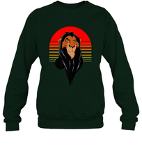 Load image into Gallery viewer, Disney Lion King Retro Scar Striped Portrait Crewneck Sweatshirt
