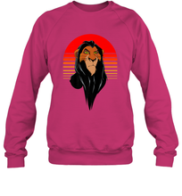 Load image into Gallery viewer, Disney Lion King Retro Scar Striped Portrait Crewneck Sweatshirt
