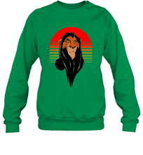 Load image into Gallery viewer, Disney Lion King Retro Scar Striped Portrait Crewneck Sweatshirt
