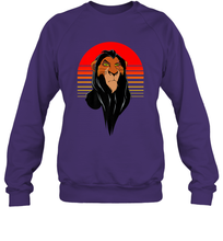 Load image into Gallery viewer, Disney Lion King Retro Scar Striped Portrait Crewneck Sweatshirt
