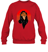 Load image into Gallery viewer, Disney Lion King Retro Scar Striped Portrait Crewneck Sweatshirt
