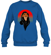 Load image into Gallery viewer, Disney Lion King Retro Scar Striped Portrait Crewneck Sweatshirt
