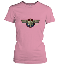 Load image into Gallery viewer, Marvel Captain Marvel Movie Chest Symbol Women's T-Shirt
