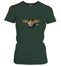 Load image into Gallery viewer, Marvel Captain Marvel Movie Chest Symbol Women's T-Shirt
