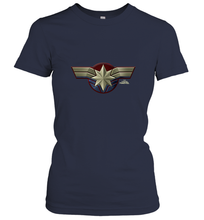 Load image into Gallery viewer, Marvel Captain Marvel Movie Chest Symbol Women's T-Shirt
