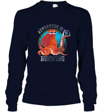 Load image into Gallery viewer, Disney Pixar Finding Dory Hank and Dory Adventure Is Brewing Long Sleeve T-Shirt
