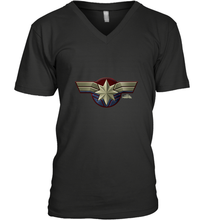 Load image into Gallery viewer, Marvel Captain Marvel Movie Chest Symbol Men's V-Neck
