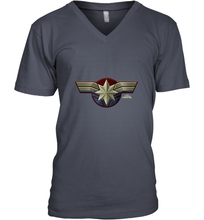 Load image into Gallery viewer, Marvel Captain Marvel Movie Chest Symbol Men's V-Neck
