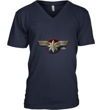Load image into Gallery viewer, Marvel Captain Marvel Movie Chest Symbol Men's V-Neck
