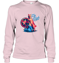 Load image into Gallery viewer, Marvel Captain Marvel Fly High Goose Cat Long Sleeve T-Shirt
