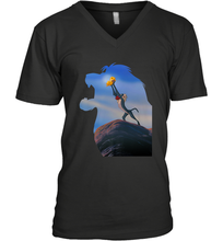 Load image into Gallery viewer, Disney Lion King Rafiki Holding Baby Simba Men's V-Neck
