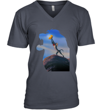 Load image into Gallery viewer, Disney Lion King Rafiki Holding Baby Simba Men's V-Neck
