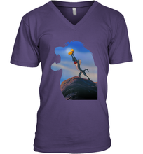 Load image into Gallery viewer, Disney Lion King Rafiki Holding Baby Simba Men's V-Neck
