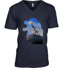 Load image into Gallery viewer, Disney Lion King Rafiki Holding Baby Simba Men's V-Neck

