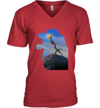 Load image into Gallery viewer, Disney Lion King Rafiki Holding Baby Simba Men's V-Neck
