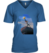 Load image into Gallery viewer, Disney Lion King Rafiki Holding Baby Simba Men's V-Neck
