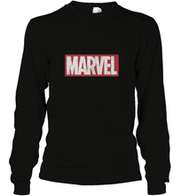 Load image into Gallery viewer, Marvel Classic Distressed Logo Long Sleeve T-Shirt
