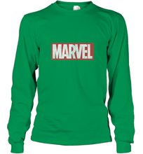 Load image into Gallery viewer, Marvel Classic Distressed Logo Long Sleeve T-Shirt
