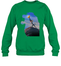 Load image into Gallery viewer, Disney Lion King Rafiki Holding Baby Simba Crewneck Sweatshirt
