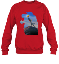 Load image into Gallery viewer, Disney Lion King Rafiki Holding Baby Simba Crewneck Sweatshirt
