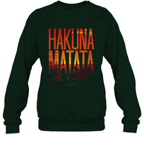 Load image into Gallery viewer, Disney Lion King Hakuna Matata Sunset Fill Trio Logo Crewneck Sweatshirt

