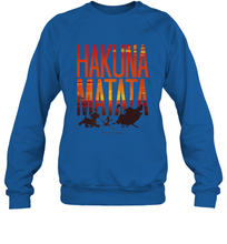 Load image into Gallery viewer, Disney Lion King Hakuna Matata Sunset Fill Trio Logo Crewneck Sweatshirt
