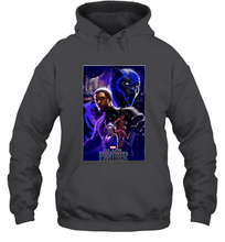 Load image into Gallery viewer, Marvel Black Panther Movie Wakanda Purple Poster Hooded Sweatshirt
