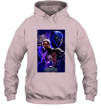 Load image into Gallery viewer, Marvel Black Panther Movie Wakanda Purple Poster Hooded Sweatshirt
