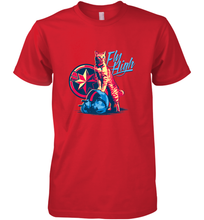 Load image into Gallery viewer, Marvel Captain Marvel Fly High Goose Cat Men's Premium T-Shirt
