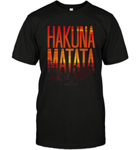 Load image into Gallery viewer, Disney Lion King Hakuna Matata Sunset Fill Trio Logo Men's T-Shirt
