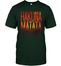Load image into Gallery viewer, Disney Lion King Hakuna Matata Sunset Fill Trio Logo Men's T-Shirt

