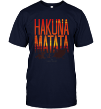 Load image into Gallery viewer, Disney Lion King Hakuna Matata Sunset Fill Trio Logo Men's T-Shirt
