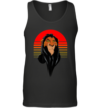 Load image into Gallery viewer, Disney Lion King Retro Scar Striped Portrait Men's Tank Top
