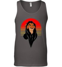 Load image into Gallery viewer, Disney Lion King Retro Scar Striped Portrait Men's Tank Top
