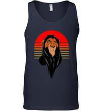 Load image into Gallery viewer, Disney Lion King Retro Scar Striped Portrait Men's Tank Top
