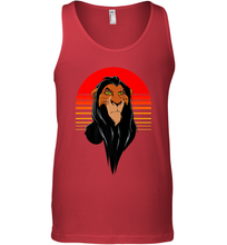 Load image into Gallery viewer, Disney Lion King Retro Scar Striped Portrait Men's Tank Top
