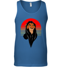 Load image into Gallery viewer, Disney Lion King Retro Scar Striped Portrait Men's Tank Top
