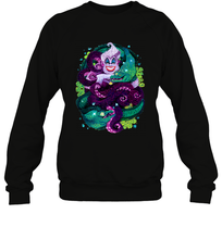 Load image into Gallery viewer, Disney The Little Mermaid Ursula Sea Witch Painting Crewneck Sweatshirt

