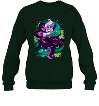 Load image into Gallery viewer, Disney The Little Mermaid Ursula Sea Witch Painting Crewneck Sweatshirt
