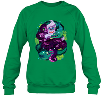 Load image into Gallery viewer, Disney The Little Mermaid Ursula Sea Witch Painting Crewneck Sweatshirt
