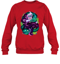 Load image into Gallery viewer, Disney The Little Mermaid Ursula Sea Witch Painting Crewneck Sweatshirt
