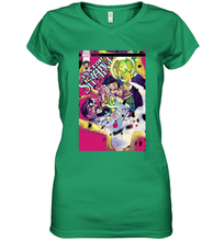 Load image into Gallery viewer, Marvel Doctor Strange Loki Fight Comic Cover Women's V-Neck T-Shirt
