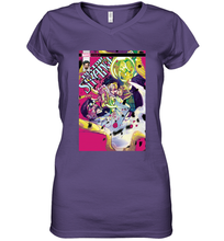 Load image into Gallery viewer, Marvel Doctor Strange Loki Fight Comic Cover Women's V-Neck T-Shirt
