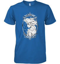 Load image into Gallery viewer, Disney Frozen Elsa Sketch Portrait Snowflakes Men's Premium T-Shirt
