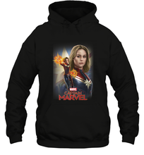 Load image into Gallery viewer, Marvel Captain Marvel Powers Portrait Hooded Sweatshirt
